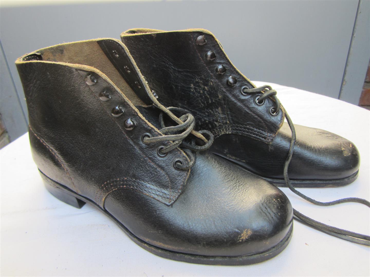 WW2 Black Panzer Boots